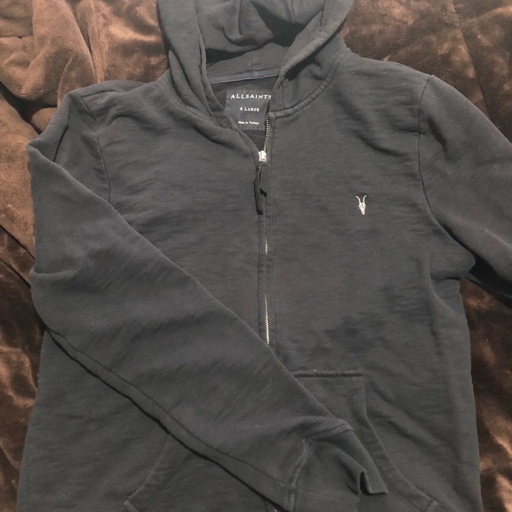 Allsaints ramskull hoodie